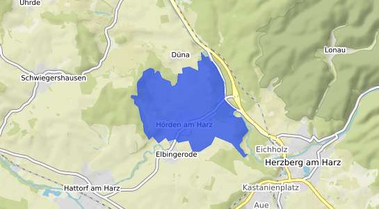 Bodenrichtwertkarte Hoerden am Harz